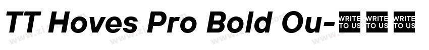 TT Hoves Pro Bold Ou字体转换